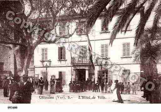 Ville de OLLIOULES, carte postale ancienne