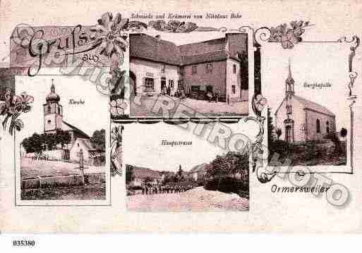 Ville de ORMERSVILLER, carte postale ancienne