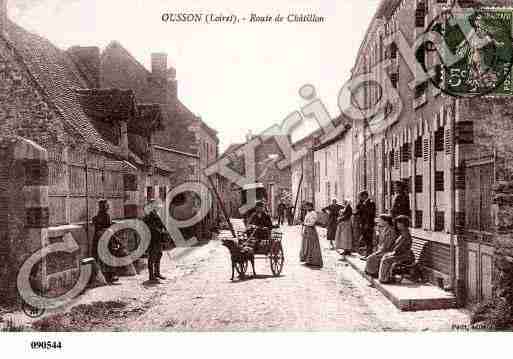 Ville de OUSSONSURLOIRE, carte postale ancienne