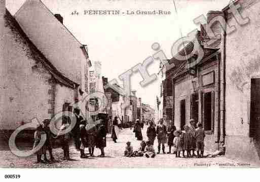 Ville de PENESTIN, carte postale ancienne