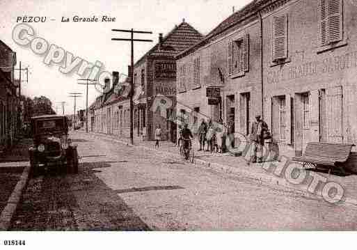 Ville de PEZOU, carte postale ancienne Ville de PEZOU, carte postale ancienne