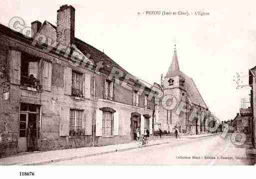 Ville de PEZOU, carte postale ancienne