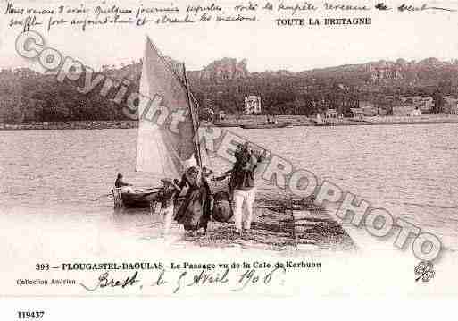 Ville de PLOUGASTELDAOULAS, carte postale ancienne Ville de PLOUGASTELDAOULAS, carte postale ancienne
