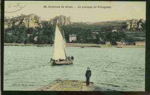 Ville de PLOUGASTELDAOULAS, carte postale ancienne Ville de PLOUGASTELDAOULAS, carte postale ancienne