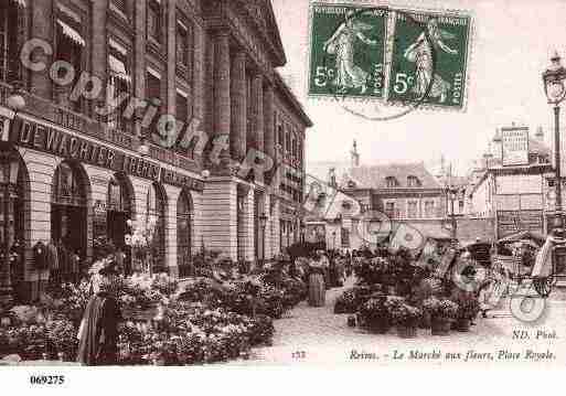 Ville de REIMS, carte postale ancienne