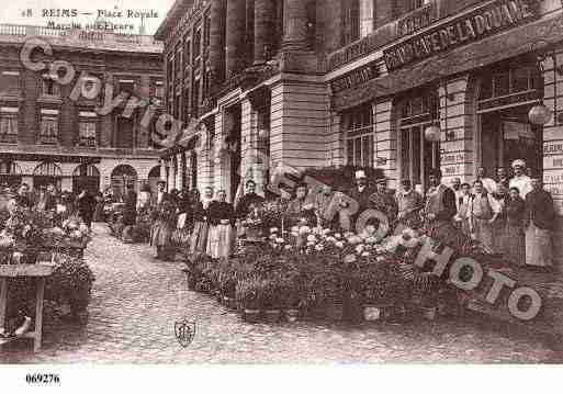 Ville de REIMS, carte postale ancienne