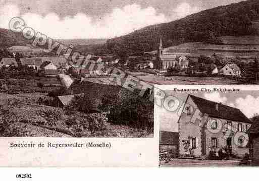 Ville de REYERSVILLER, carte postale ancienne Ville de REYERSVILLER, carte postale ancienne