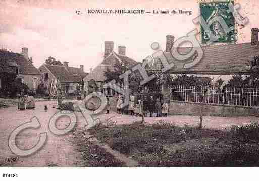 Ville de ROMILLYSURAIGRE, carte postale ancienne