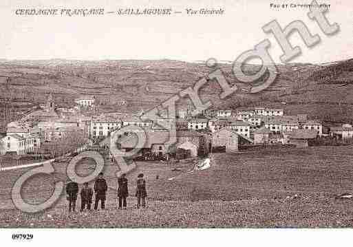 Ville de SAILLAGOUSE, carte postale ancienne