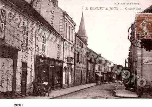 Ville de SAINTBONNETDEJOUX, carte postale ancienne