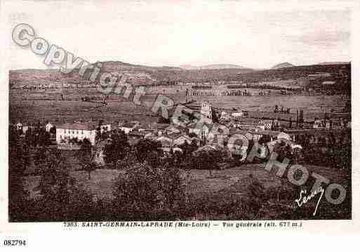 Ville de SAINTGERMAINLAPRADE, carte postale ancienne