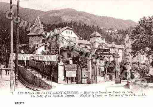 Ville de SAINTGERVAISLESBAINS, carte postale ancienne