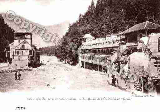Ville de SAINTGERVAISLESBAINS, carte postale ancienne