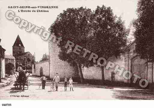 Ville de SAINTSEINESURVINGEANNE, carte postale ancienne
