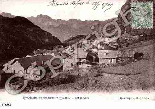 Ville de SAINTEMARIE, carte postale ancienne