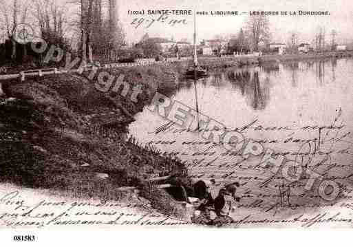 Ville de SAINTETERRE, carte postale ancienne