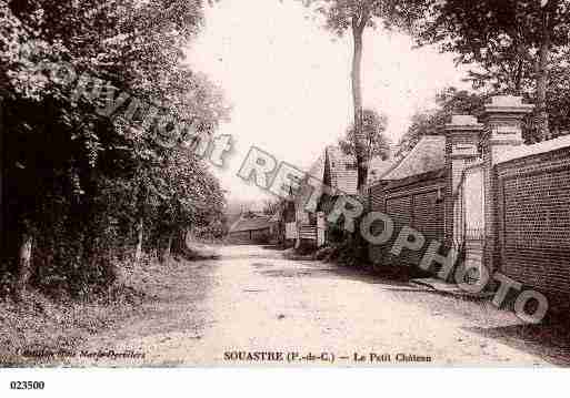 Ville de SOUASTRE, carte postale ancienne