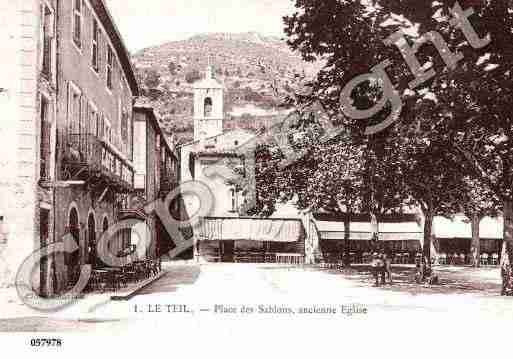 Ville de TEIL(LE), carte postale ancienne