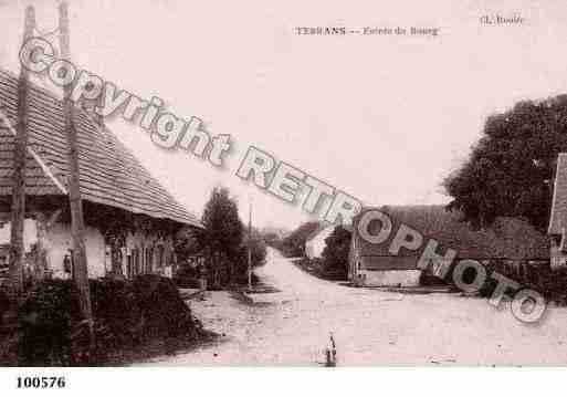 Ville de TERRANS, carte postale ancienne