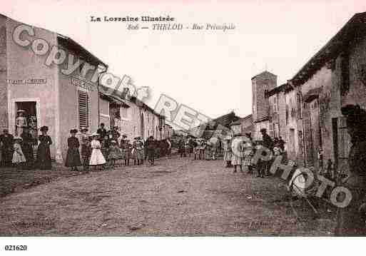 Ville de THELOD, carte postale ancienne