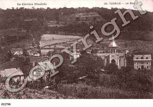 Ville de TUDEILS, carte postale ancienne