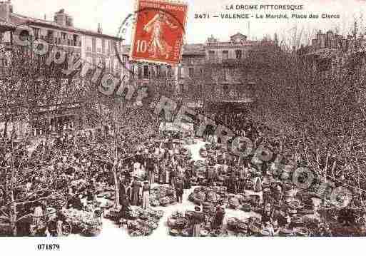 Ville de VALENCE, carte postale ancienne