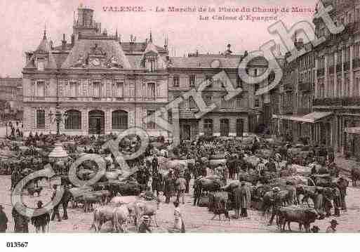 Ville de VALENCE, carte postale ancienne