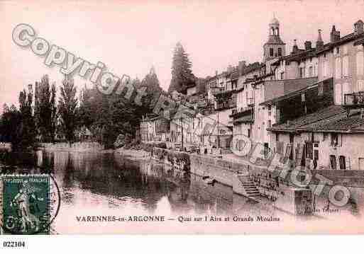 Ville de VARENNESENARGONNE, carte postale ancienne