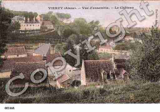 Ville de VIERZY, carte postale ancienne