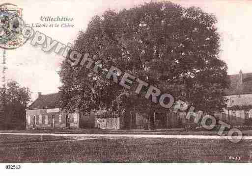 Ville de VILLECHETIVE, carte postale ancienne