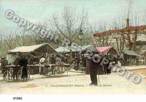 Ville de VILLEFRANCHESURSAONE, carte postale ancienne