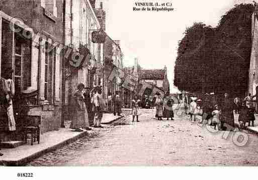 Ville de VINEUIL, carte postale ancienne