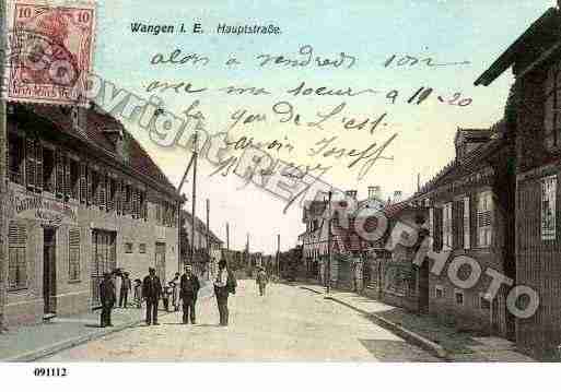 Ville de WANGEN, carte postale ancienne