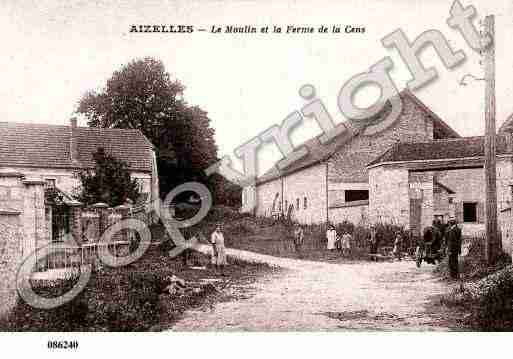 Ville de AIZELLES, carte postale ancienne