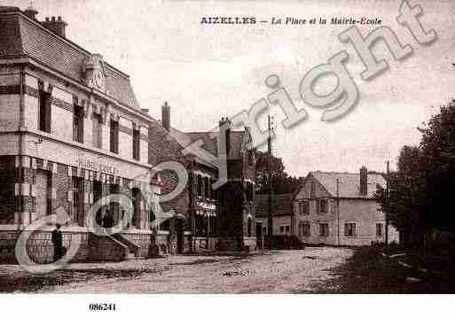 Ville de AIZELLES, carte postale ancienne