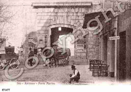 Ville de ANTIBESJUANLESPINS, carte postale ancienne