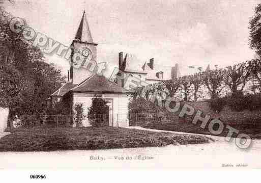 Ville de BAILLY, carte postale ancienne