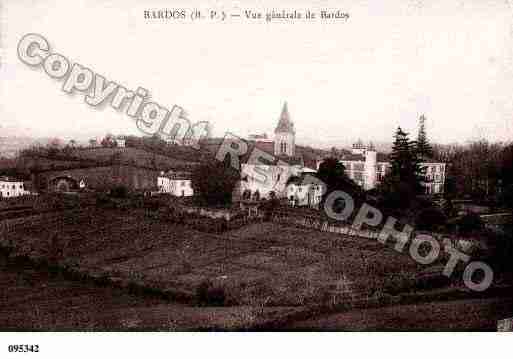 Ville de BARDOS, carte postale ancienne