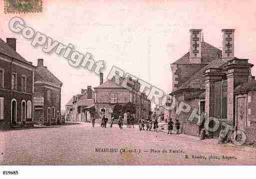 Ville de BEAULIEUSURLAYON, carte postale ancienne