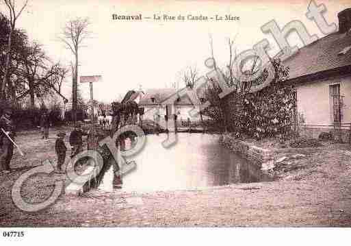 Ville de BEAUVAL, carte postale ancienne