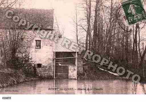 Ville de BONNYSURLOIRE, carte postale ancienne