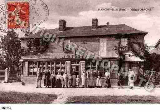 Ville de BOSGUERARDDEMARCOUVILLE, carte postale ancienne