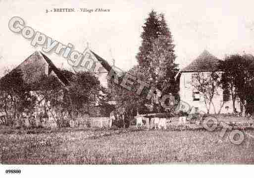 Ville de BRETTEN, carte postale ancienne