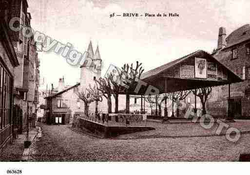 Ville de BRIVELAGAILLARDE, carte postale ancienne