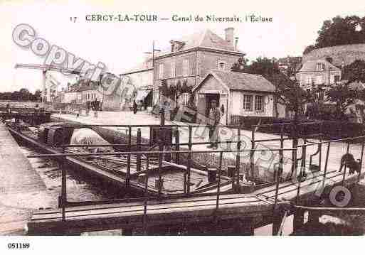 Ville de CERCYLATOUR, carte postale ancienne