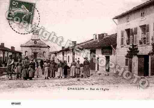 Ville de CHAILLON, carte postale ancienne