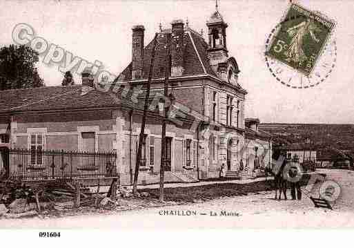 Ville de CHAILLON, carte postale ancienne