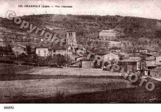Ville de CHAMPOLY, carte postale ancienne