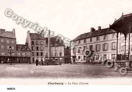 Ville de CHERBOURG, carte postale ancienne