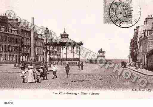 Ville de CHERBOURG, carte postale ancienne